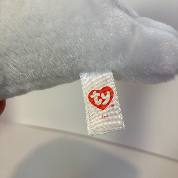 Ty Beanie Boos Icy Seal White 6" Stuffed Plush Toy 2017 Blue Eyes W Tag - Picture 6 of 12